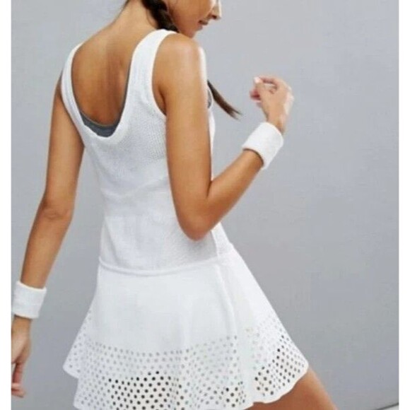 Adidas X Stella McCartney Barricade White Tennis Dress No Shorts Size Small - Picture 8 of 16